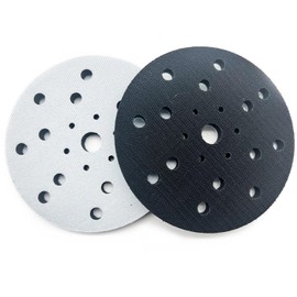 Taicols 2 Pcs Soft Sponge Interface Pad Hook & Loop Sanding Disc, 6 in 21 Holes for Sanding Machines Replacement Polishing Cushion Pad Sanding Soft Pad Buffer Foam Cushion Pads Hook Loop Backing Pad