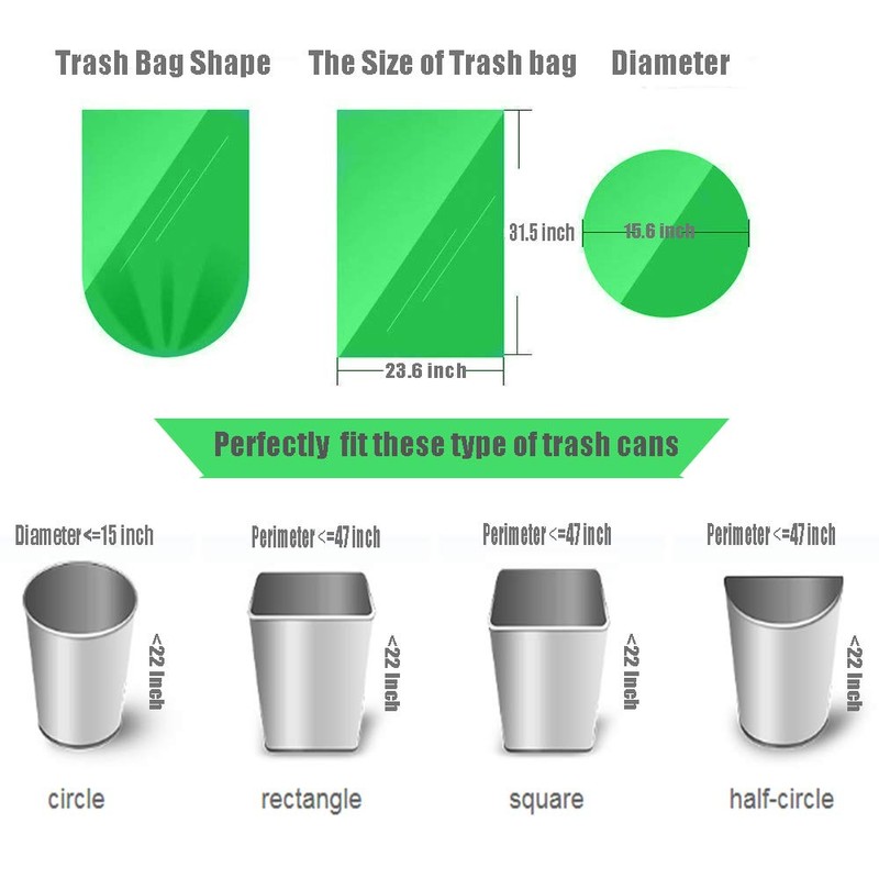 Trash Bags Biodegradable, Strong Rubbish Bags, Trash bags Recycling &