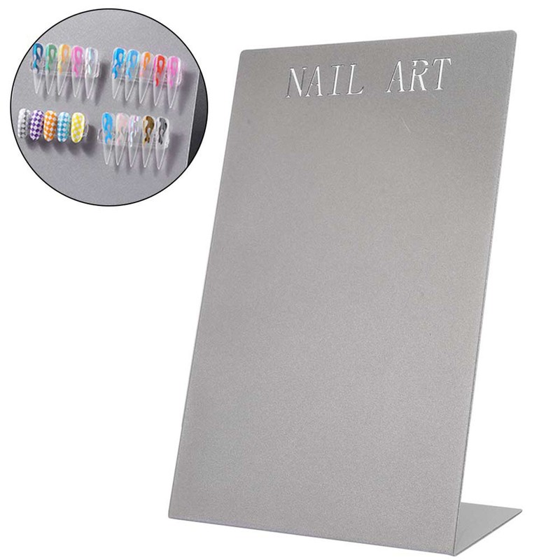 Nail Art Display Board Titanium Alloy False Nails Display Holder