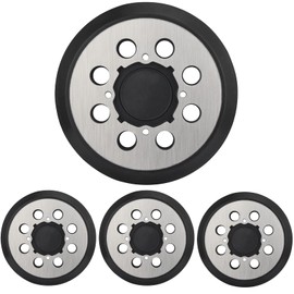 Sander Pad for Dewalt, 4 Pack 5" 8 Hole Hook and Loop Orbital Sander Metal Pad Replacement for DeWalt DWE6421 6421K DWE6423 6423K DCW210B (4 Screw Holes Sanding Part for DeWalt DWE64233 & N329079)