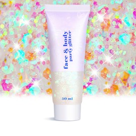 Christmas Body Glitter - Stocking Stuffers for Kids, Sequin Face Hair Makeup for Party Rave Festival, Christmas Gifts for Adults (Mermaid Glitter)