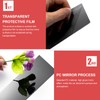 6 Pcs Side Door Window Cover Gloss Black Mirror Effect