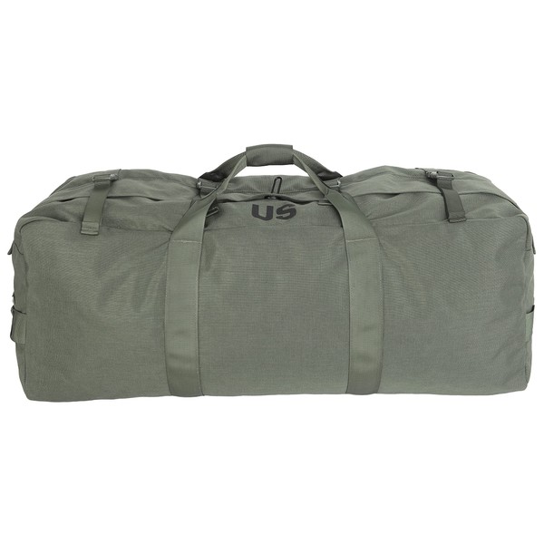 USGI Industries Tactical Duffel Bag | Military Deployment Luggage | Perfect for Camping, Hiking, Traveling, Stealth, Survival | Convertible Multi-Functional Backpack