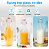 33OZ Swing Top Glass Bottles,2 Pack with Airtight Closures for