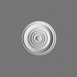Orac Decor | High Density Polyurethane Ceiling Medallion | Primed White | 15in Dia