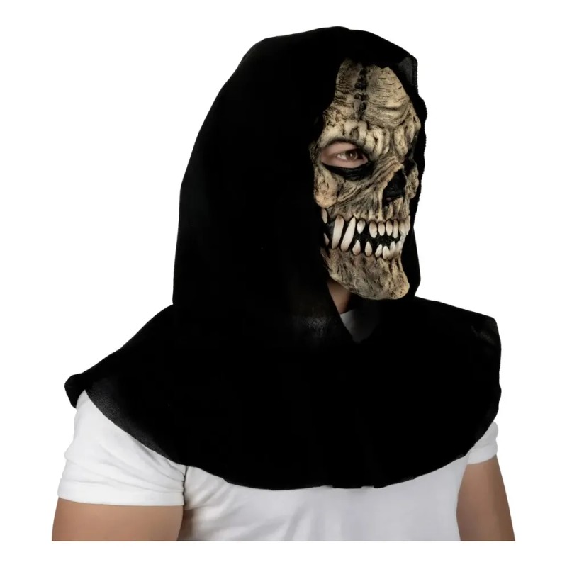 Máscara Calavera Cráneo Muerte Parca Terror Halloween Ocre Skull Grim