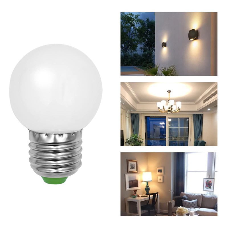 LFLAMPON G14 G45 LED Bulbs 30W Equivalent Globe Bulb 3W