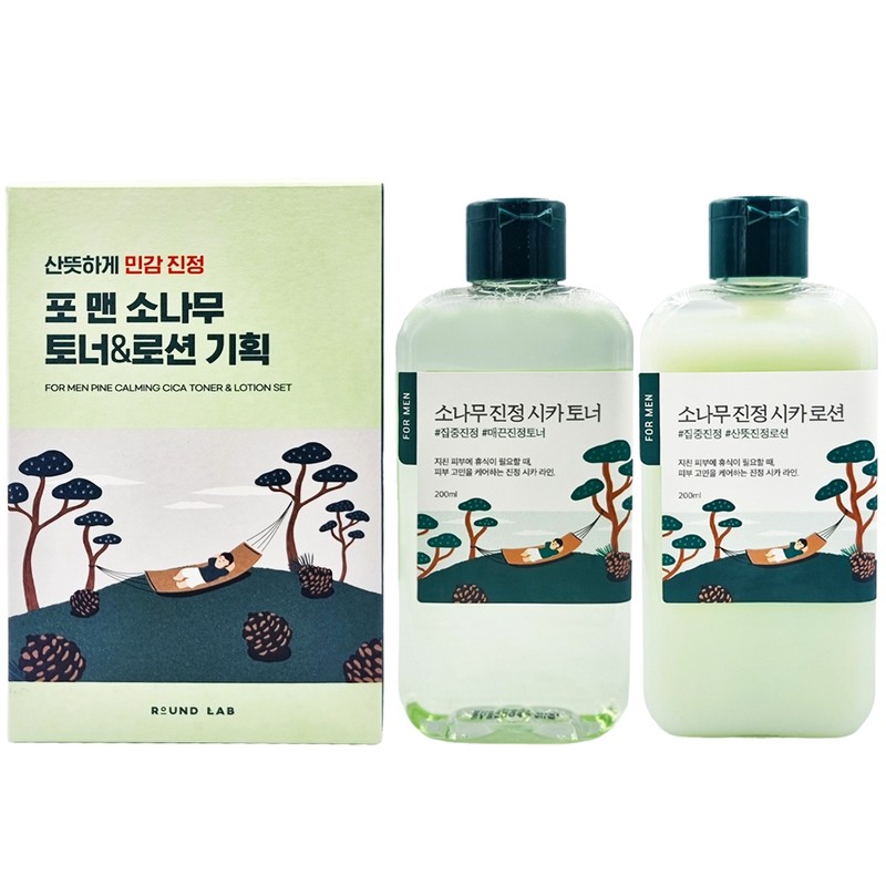 Round Lab for Men Pine Tree Soothing Cica Toner 200ml