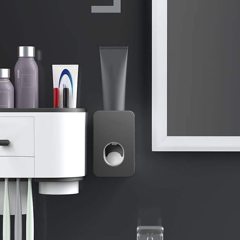 Toothpaste Squeezer Holder, 2 Pieces Automatic Toothpaste Squeezer, Wall Mounted