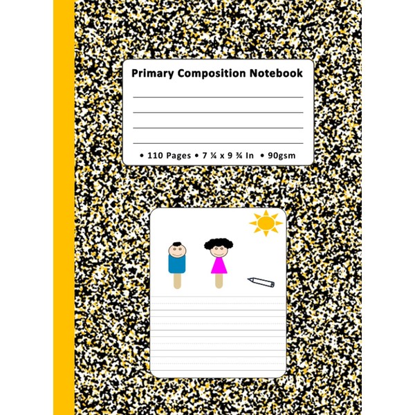 Primary Composition Notebook: Draw And Write Exercise Book for kids