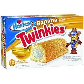 Hostess Twinkies, Banana, 10 Count (Pack of 6)