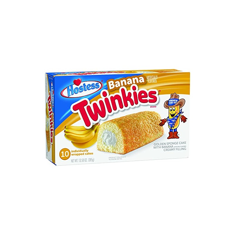Hostess Twinkies, Banana, 10 Count (Pack of 6)