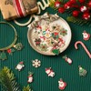MARFOREVER 40Pcs/20 Pairs Christmas Charms, Christmas Gold Enamel Charms Pendants