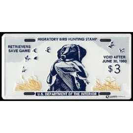 FEDERAL DUCK STAMP LICENSE PLATE "King Buck" RW-26