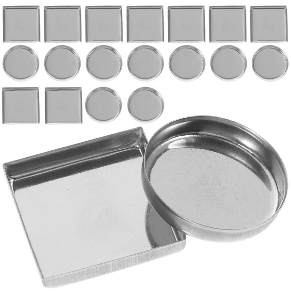 Unbranded 30Pcs Aluminum Plate Metal Eyeshadow Pan Mini Makeup Palette