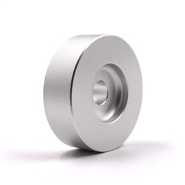 EP Record Adapter 7" 45 Turns Accessory Solid Aluminum Insert Adapter Mayrecords Silver
