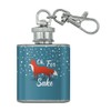 Oh For Fox Sake Funny on Teal Stainless Steel 1oz