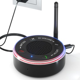 Healvaluefit 110dB Cell Phone Ringer Amplifier, Phone Amplifier & Flasher for Elderly & Hearing Impaired, Bluetooth - Answer Calls Directly, Customizable 3 Mode