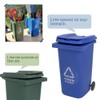 Enshey 2 pcs Mini Wheelie Bin TRASH & RECYCLE Can
