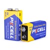 PKCELL 9V Battery Carbon Zinc for Smoke Detectors 6F22 Battery,
