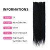 20 Inch 20 Strands/Pack Synthetic Dreadlocks Extensions Thin 0.6cm Crochet