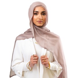 KHELANI Premium Modal HIjab Set – Lightweight & Soft | Luxury Hijab Wrap with Matching Tube Cap | Breathable, Non-Slip Design, Hijab Head Scarf for Women (170cm x 80cm)