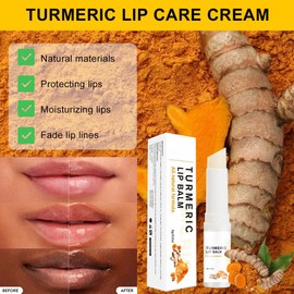 Turmeric Lip Balm Stick,Lip Care Cream,Daily Lip Care Balm,Lip Lightening For Dark Lips,Turmeric Long Lasting Moisturizing Lips Balms,Reduces Chapped Dry Lips,Repairs Cracks