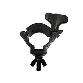O CLAMP - DJ & Stage Lighting 1.5" Aluminum Mounting Clamps for Stand and Truss Sleek Black! Heavy Duty Aluminum! Over-sized Wingnut!