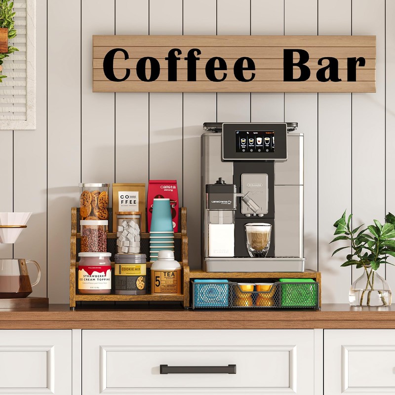 Bliesosfud Coffee Station Organizer with K Cup Holder, 24 Pod