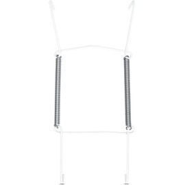 Invisible Plate Hangers for Wall | Decorative Dish Display Holders Hanging Wires Spring Hook Holder Fit to Hang on Wall (White Plate Hanger) (9 - 13 cm (3.5 - 5 Inch))