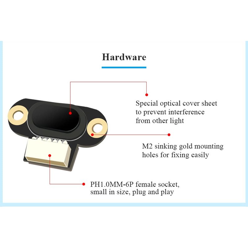 WitMotion WT-VL53L1 Laser Ranging Sensor, 4 meter measurement, 5-36V UART,