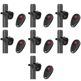 NineLeaf Bike Alarm Anti Theft with Remote Control, Rechargeable Bike Tail Light, 113dB Loud Alarm, USB-C Charging, IP65 Waterproof, for Bicycles, E-Bikes, Scooters, Motorcycles (7 Pack)