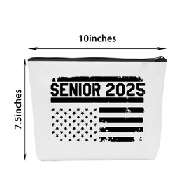 Cute Graduation Gifts, 2025 Graduation Gift Ideas, College Graduation Gifts for Women Senior 2025 Makeup Bag Graduat Make Up Bags Cosmetic Bags for Women (1 Pcs)