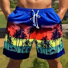 International a796 Men's Summer Beach Sports Swim Trunks & Shorts - XXXXL (60-95kg Adjustable Size) Option 7 10ea