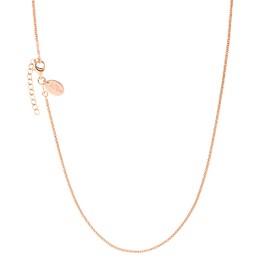 s.Oliver 2032860 Women's Necklace 925 Sterling Silver 45 + 5 cm Rose Coloured Comes in Jewellery Gift Box, Sterling Silver, No Gemstone