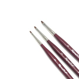 Roubloff DK23R nail art brush, Kolinsky sable hair, one stroke design (3)