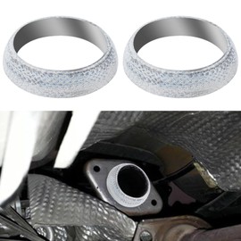 2PCS Exhaust Manifold Gasket,ID 54mm Sealed Exhaust Flange Gaskets for Manifold and Piping Connections,Universal Replacement Donut Gasket Seal Ring for Prevent Leaking&Noise Reduction (60mm)