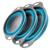 Collapsible Colander Set of 3 - Heat Resistant Washing and