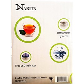 Double Wall Electric Glass Kettle By C&H