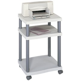 Safco Wave Desk-Side Printer Stand, 17-1/4 x 17-1/2 x 29-7/8, Charcoal Gray