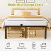 Superay 16 Inch Queen Size Metal Platform Bed Frame with