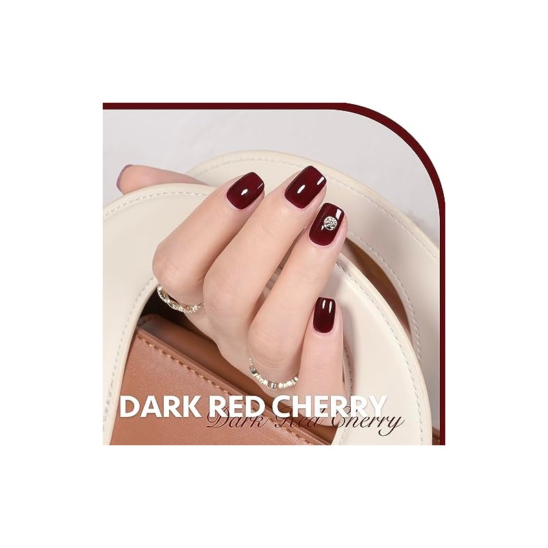 GAOY- Esmalte de uñas en gel rojo, 16 ml, esmalte