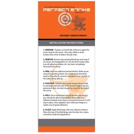 Perfect Strike Archery Arrow Wraps. Great for practice indoors, at the range or in the back yard. Perfect Strike adhesive backed vinyl arrow wraps. DARK GREY (4" Arrow Wraps (24 Pack))