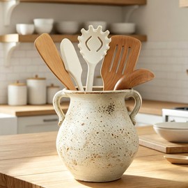 Rustic Kitchen Utensil Holder for Kitchen Countertop,7.6 In
