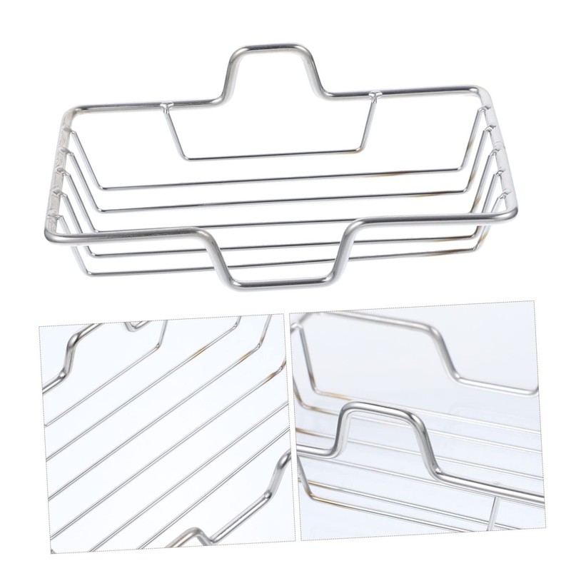 IWOWHERO 2pcs Stainless Steel Wall Mounted Soap Holder with Draining