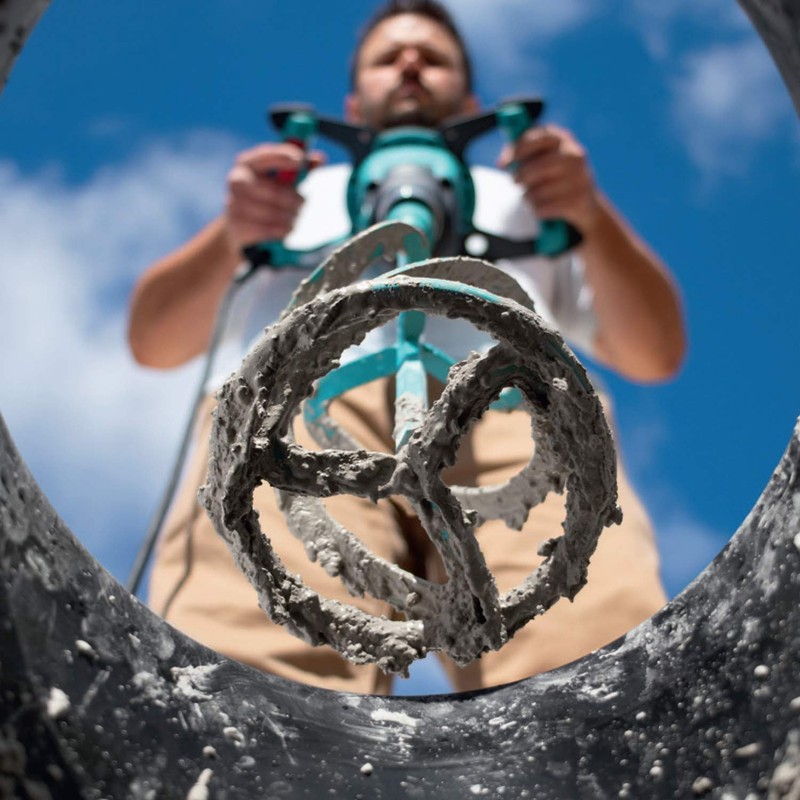 COLLOMIX Leveling Compound Mixing Paddle - DLX Series 5.9" Mixer