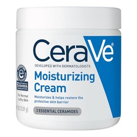 CeraVe - Crema hidratante | 19 onzas | Humectante diario para rostro y cuerpo para piel seca