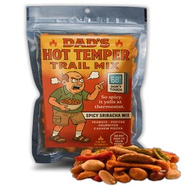 Dad's Hot Temper Trail Mix - Spicy Gift for Grumpy Dads - Hilarious Father's Day Snack - Nuts So Hot He'll Blame the Thermostat
