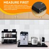 Wood Appliance Sliders with 360' Wheels, Sliding Tray for Coffee