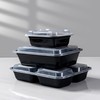 Microwave Safe Meal Prep Containers with Lids 38 oz -